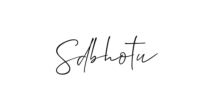Make a short Sdbhotu signature style. Manage your documents anywhere anytime using Allison_Script. Create and add eSignatures, submit forms, share and send files easily. Sdbhotu signature style 2 images and pictures png