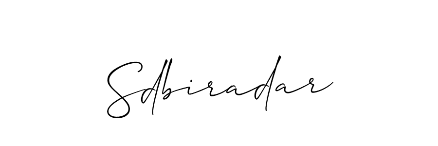 Make a beautiful signature design for name Sdbiradar. Use this online signature maker to create a handwritten signature for free. Sdbiradar signature style 2 images and pictures png