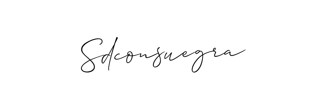 Sdconsuegra stylish signature style. Best Handwritten Sign (Allison_Script) for my name. Handwritten Signature Collection Ideas for my name Sdconsuegra. Sdconsuegra signature style 2 images and pictures png