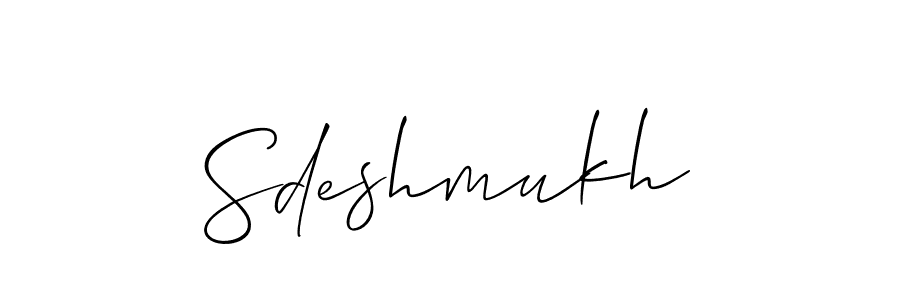 How to Draw Sdeshmukh signature style? Allison_Script is a latest design signature styles for name Sdeshmukh. Sdeshmukh signature style 2 images and pictures png