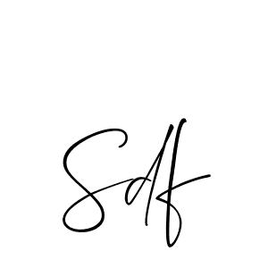 How to make Sdf name signature. Use Allison_Script style for creating short signs online. This is the latest handwritten sign. Sdf signature style 2 images and pictures png