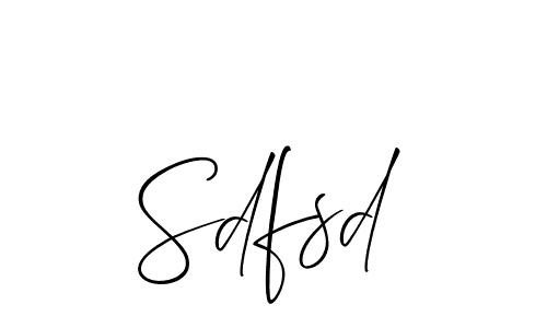 How to make Sdfsd signature? Allison_Script is a professional autograph style. Create handwritten signature for Sdfsd name. Sdfsd signature style 2 images and pictures png