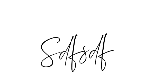 Design your own signature with our free online signature maker. With this signature software, you can create a handwritten (Allison_Script) signature for name Sdfsdf. Sdfsdf signature style 2 images and pictures png