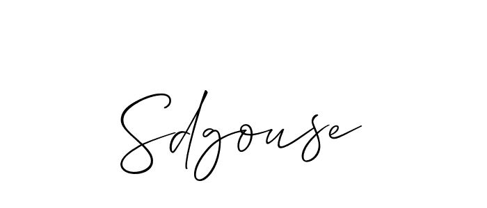 How to make Sdgouse name signature. Use Allison_Script style for creating short signs online. This is the latest handwritten sign. Sdgouse signature style 2 images and pictures png