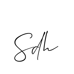 Once you've used our free online signature maker to create your best signature Allison_Script style, it's time to enjoy all of the benefits that Sdh name signing documents. Sdh signature style 2 images and pictures png