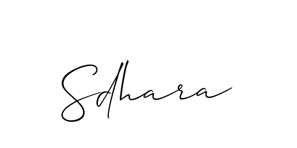 How to Draw Sdhara signature style? Allison_Script is a latest design signature styles for name Sdhara. Sdhara signature style 2 images and pictures png