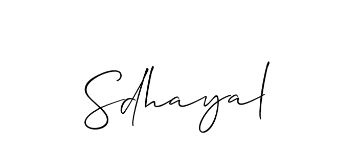 The best way (Allison_Script) to make a short signature is to pick only two or three words in your name. The name Sdhayal include a total of six letters. For converting this name. Sdhayal signature style 2 images and pictures png