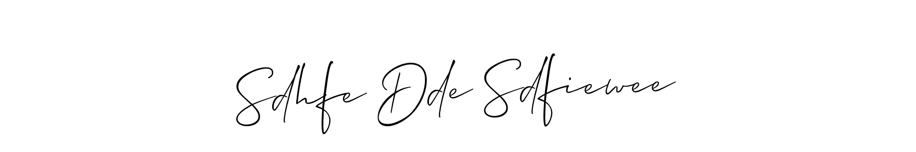 Best and Professional Signature Style for Sdhfe Dde Sdfiewee. Allison_Script Best Signature Style Collection. Sdhfe Dde Sdfiewee signature style 2 images and pictures png