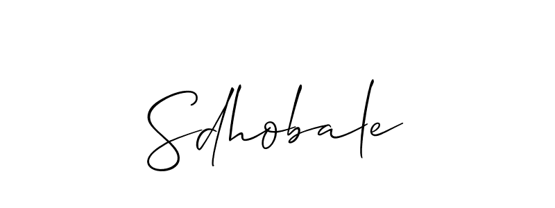 Make a short Sdhobale signature style. Manage your documents anywhere anytime using Allison_Script. Create and add eSignatures, submit forms, share and send files easily. Sdhobale signature style 2 images and pictures png