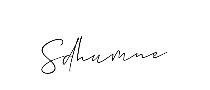 Best and Professional Signature Style for Sdhumne. Allison_Script Best Signature Style Collection. Sdhumne signature style 2 images and pictures png