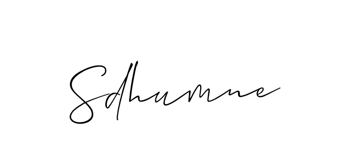 You should practise on your own different ways (Allison_Script) to write your name (Sdhumne) in signature. don't let someone else do it for you. Sdhumne signature style 2 images and pictures png