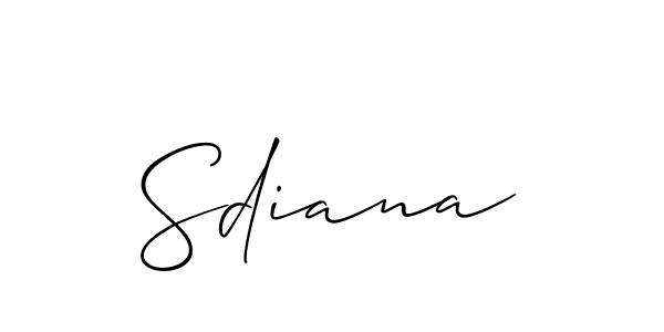 The best way (Allison_Script) to make a short signature is to pick only two or three words in your name. The name Sdiana include a total of six letters. For converting this name. Sdiana signature style 2 images and pictures png