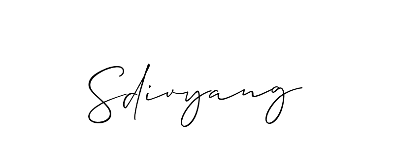 Once you've used our free online signature maker to create your best signature Allison_Script style, it's time to enjoy all of the benefits that Sdivyang name signing documents. Sdivyang signature style 2 images and pictures png