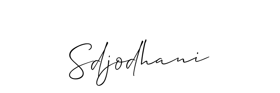 Also You can easily find your signature by using the search form. We will create Sdjodhani name handwritten signature images for you free of cost using Allison_Script sign style. Sdjodhani signature style 2 images and pictures png