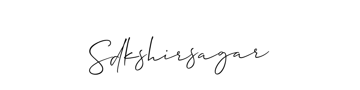 Make a beautiful signature design for name Sdkshirsagar. Use this online signature maker to create a handwritten signature for free. Sdkshirsagar signature style 2 images and pictures png