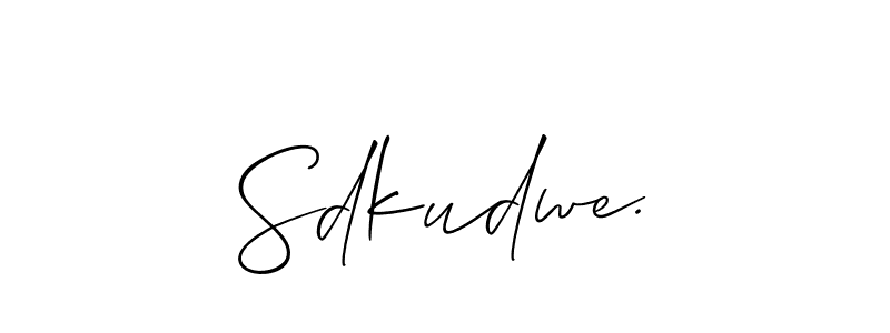 Use a signature maker to create a handwritten signature online. With this signature software, you can design (Allison_Script) your own signature for name Sdkudwe.. Sdkudwe. signature style 2 images and pictures png