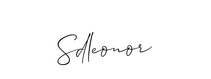 Also You can easily find your signature by using the search form. We will create Sdleonor name handwritten signature images for you free of cost using Allison_Script sign style. Sdleonor signature style 2 images and pictures png