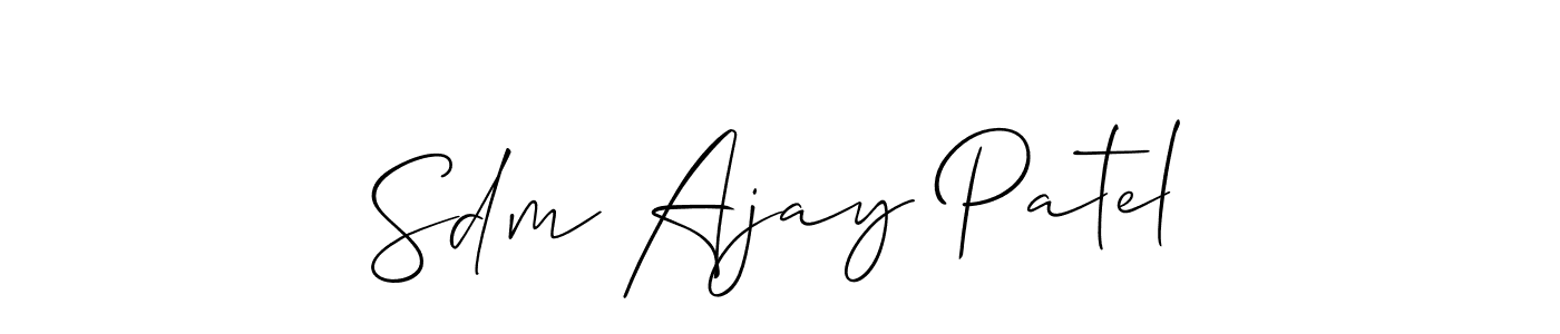 You can use this online signature creator to create a handwritten signature for the name Sdm Ajay Patel. This is the best online autograph maker. Sdm Ajay Patel signature style 2 images and pictures png