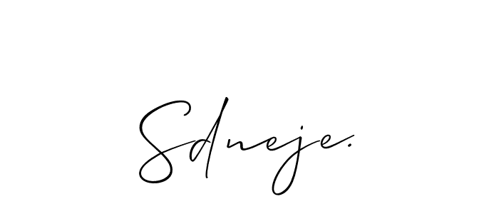 You can use this online signature creator to create a handwritten signature for the name Sdneje.. This is the best online autograph maker. Sdneje. signature style 2 images and pictures png