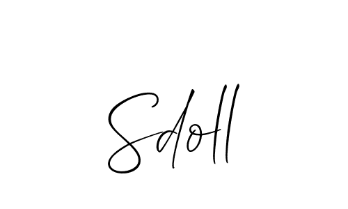 Make a beautiful signature design for name Sdoll. Use this online signature maker to create a handwritten signature for free. Sdoll signature style 2 images and pictures png