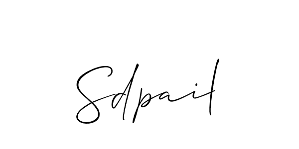 How to Draw Sdpail signature style? Allison_Script is a latest design signature styles for name Sdpail. Sdpail signature style 2 images and pictures png