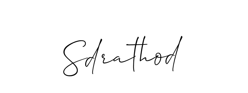 How to make Sdrathod name signature. Use Allison_Script style for creating short signs online. This is the latest handwritten sign. Sdrathod signature style 2 images and pictures png