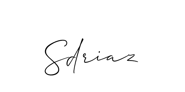 How to Draw Sdriaz signature style? Allison_Script is a latest design signature styles for name Sdriaz. Sdriaz signature style 2 images and pictures png