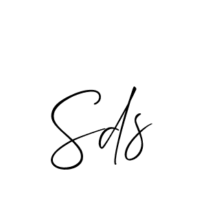 Make a beautiful signature design for name Sds. Use this online signature maker to create a handwritten signature for free. Sds signature style 2 images and pictures png