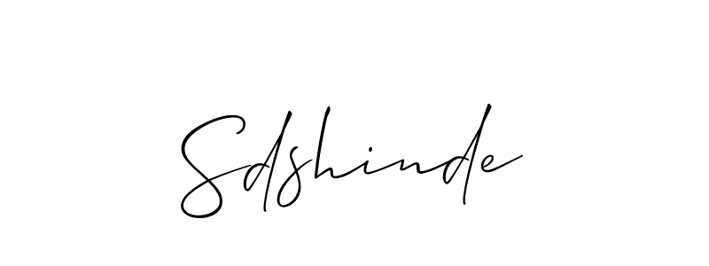 How to Draw Sdshinde signature style? Allison_Script is a latest design signature styles for name Sdshinde. Sdshinde signature style 2 images and pictures png