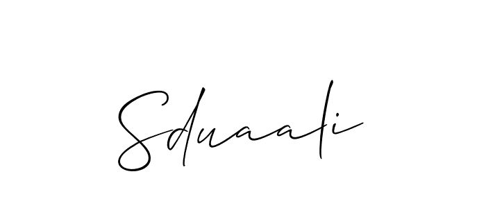 Sduaali stylish signature style. Best Handwritten Sign (Allison_Script) for my name. Handwritten Signature Collection Ideas for my name Sduaali. Sduaali signature style 2 images and pictures png