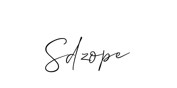 Make a beautiful signature design for name Sdzope. Use this online signature maker to create a handwritten signature for free. Sdzope signature style 2 images and pictures png