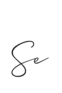Allison_Script is a professional signature style that is perfect for those who want to add a touch of class to their signature. It is also a great choice for those who want to make their signature more unique. Get Se name to fancy signature for free. Se signature style 2 images and pictures png