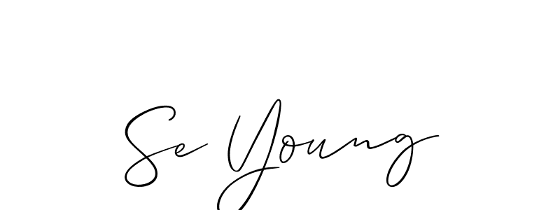 Se Young stylish signature style. Best Handwritten Sign (Allison_Script) for my name. Handwritten Signature Collection Ideas for my name Se Young. Se Young signature style 2 images and pictures png
