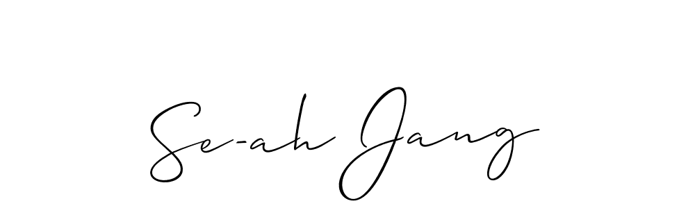 Best and Professional Signature Style for Se-ah Jang. Allison_Script Best Signature Style Collection. Se-ah Jang signature style 2 images and pictures png