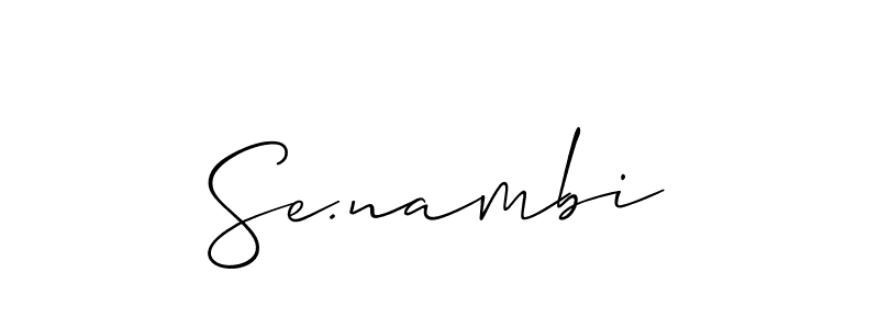 Here are the top 10 professional signature styles for the name Se.nambi. These are the best autograph styles you can use for your name. Se.nambi signature style 2 images and pictures png