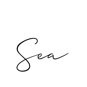 Sea stylish signature style. Best Handwritten Sign (Allison_Script) for my name. Handwritten Signature Collection Ideas for my name Sea. Sea signature style 2 images and pictures png