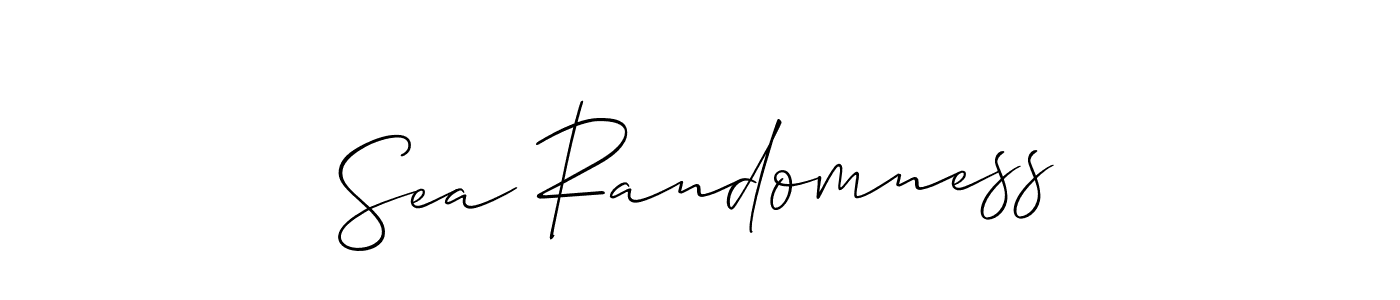 Create a beautiful signature design for name Sea Randomness. With this signature (Allison_Script) fonts, you can make a handwritten signature for free. Sea Randomness signature style 2 images and pictures png