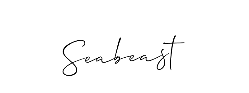 Once you've used our free online signature maker to create your best signature Allison_Script style, it's time to enjoy all of the benefits that Seabeast name signing documents. Seabeast signature style 2 images and pictures png