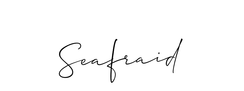Similarly Allison_Script is the best handwritten signature design. Signature creator online .You can use it as an online autograph creator for name Seafraid. Seafraid signature style 2 images and pictures png