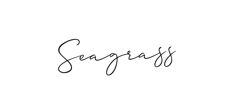 It looks lik you need a new signature style for name Seagrass. Design unique handwritten (Allison_Script) signature with our free signature maker in just a few clicks. Seagrass signature style 2 images and pictures png