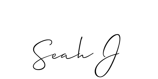 Use a signature maker to create a handwritten signature online. With this signature software, you can design (Allison_Script) your own signature for name Seah J. Seah J signature style 2 images and pictures png