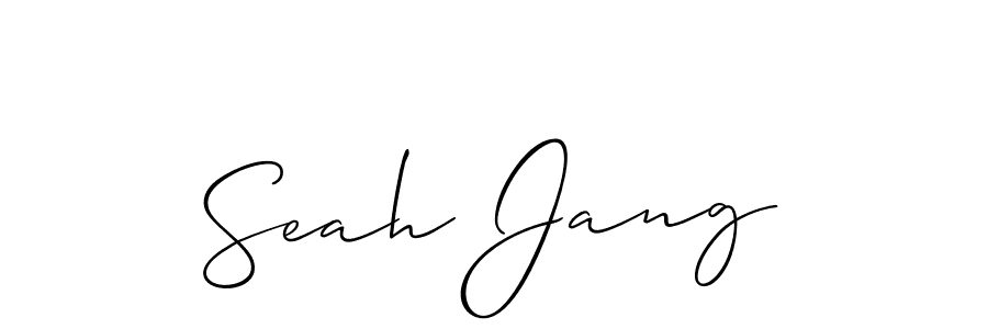 How to make Seah Jang signature? Allison_Script is a professional autograph style. Create handwritten signature for Seah Jang name. Seah Jang signature style 2 images and pictures png