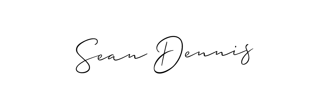 You should practise on your own different ways (Allison_Script) to write your name (Sean Dennis) in signature. don't let someone else do it for you. Sean Dennis signature style 2 images and pictures png