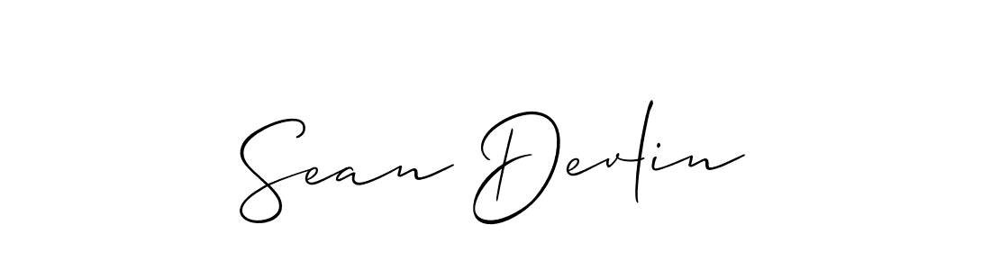Design your own signature with our free online signature maker. With this signature software, you can create a handwritten (Allison_Script) signature for name Sean Devlin. Sean Devlin signature style 2 images and pictures png