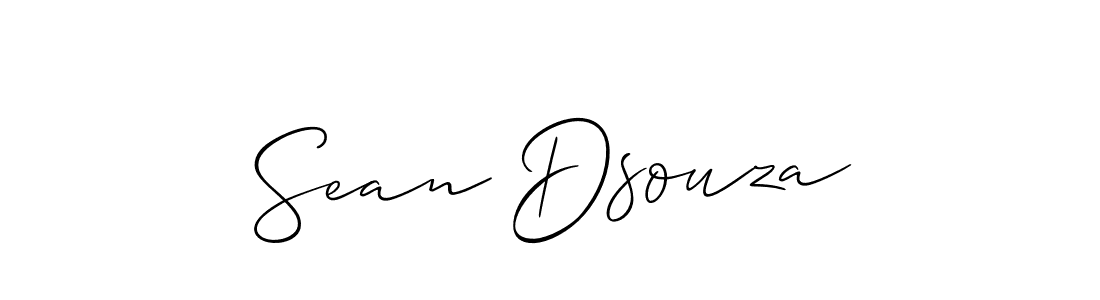 You should practise on your own different ways (Allison_Script) to write your name (Sean Dsouza) in signature. don't let someone else do it for you. Sean Dsouza signature style 2 images and pictures png