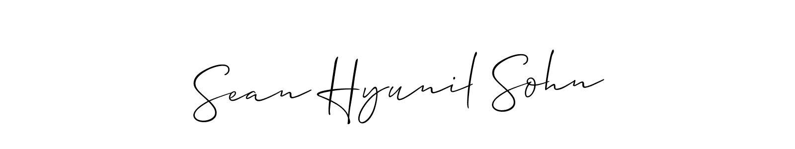 Best and Professional Signature Style for Sean Hyunil Sohn. Allison_Script Best Signature Style Collection. Sean Hyunil Sohn signature style 2 images and pictures png