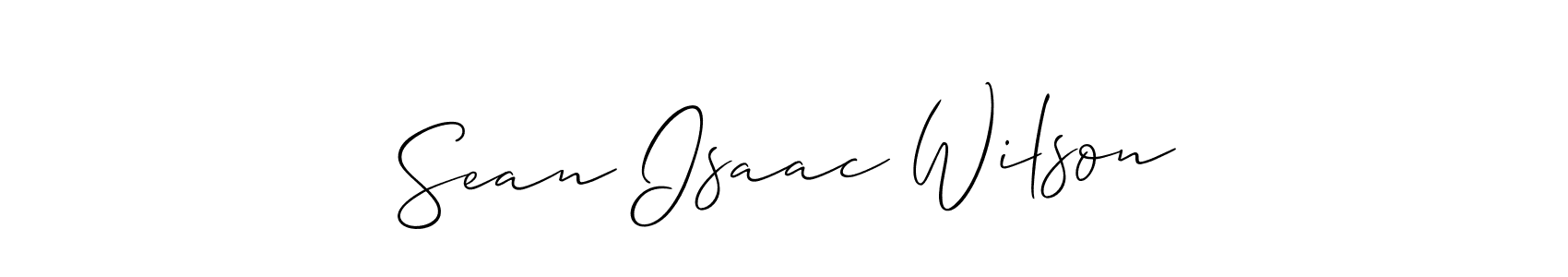 Create a beautiful signature design for name Sean Isaac Wilson. With this signature (Allison_Script) fonts, you can make a handwritten signature for free. Sean Isaac Wilson signature style 2 images and pictures png