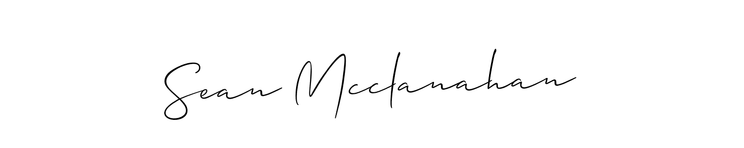 Create a beautiful signature design for name Sean Mcclanahan. With this signature (Allison_Script) fonts, you can make a handwritten signature for free. Sean Mcclanahan signature style 2 images and pictures png