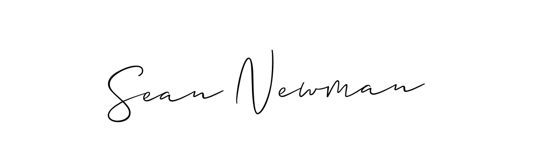 Make a beautiful signature design for name Sean Newman. With this signature (Allison_Script) style, you can create a handwritten signature for free. Sean Newman signature style 2 images and pictures png