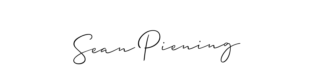 Allison_Script is a professional signature style that is perfect for those who want to add a touch of class to their signature. It is also a great choice for those who want to make their signature more unique. Get Sean Piening name to fancy signature for free. Sean Piening signature style 2 images and pictures png